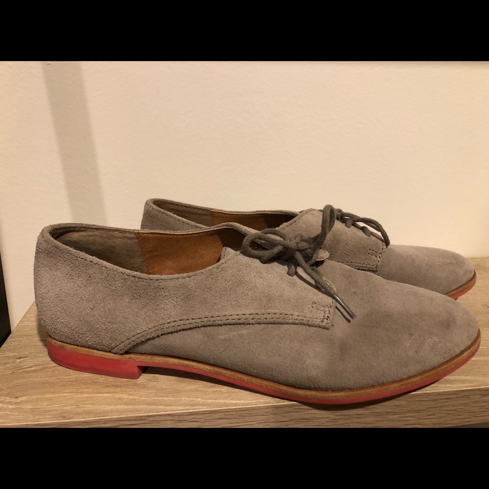 DV Dolce Vita Grey Suede-like Loafer Flats
